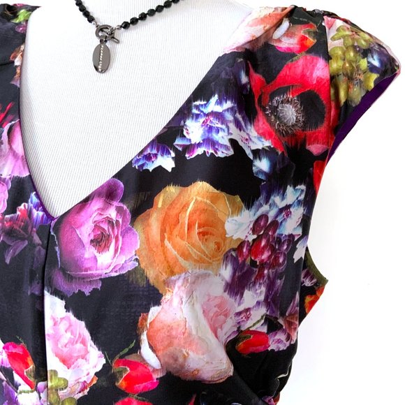 Ivy & Blue Maggy Boutique Floral Sheath Bodycon Dress Size12 - Picture 5 of 8